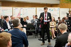 OECD photo - man leading workshop